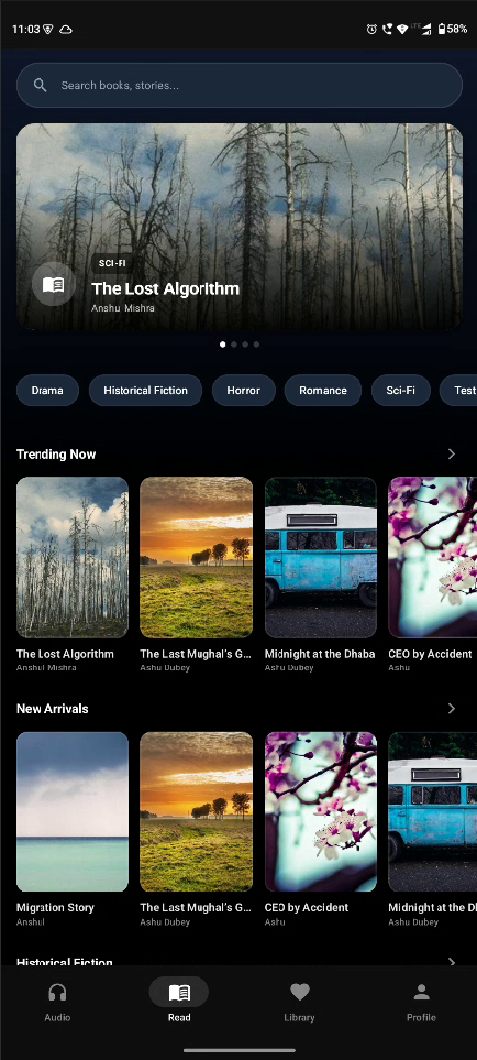 Reading Interface